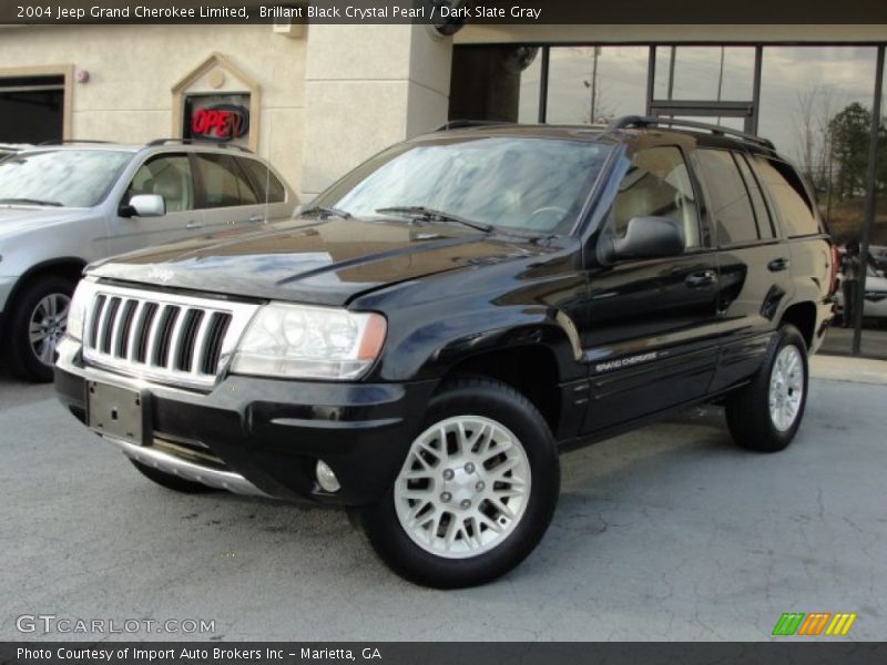 Brillant Black Crystal Pearl / Dark Slate Gray 2004 Jeep Grand Cherokee Limited