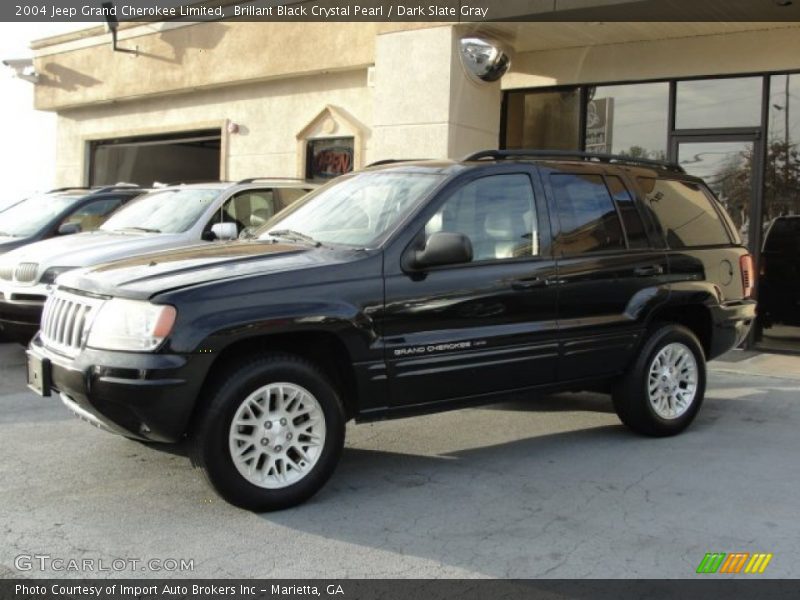 Brillant Black Crystal Pearl / Dark Slate Gray 2004 Jeep Grand Cherokee Limited