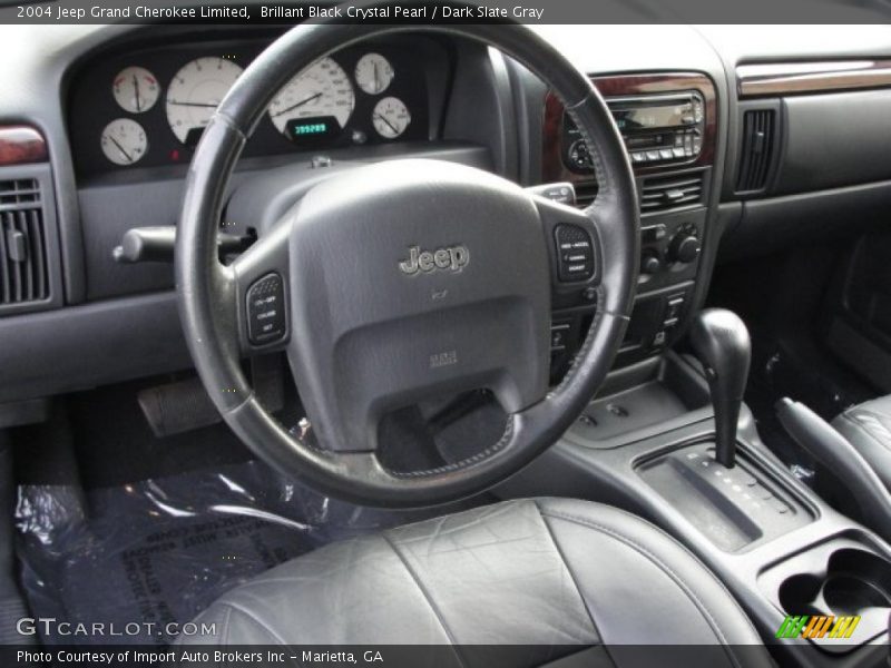 Brillant Black Crystal Pearl / Dark Slate Gray 2004 Jeep Grand Cherokee Limited