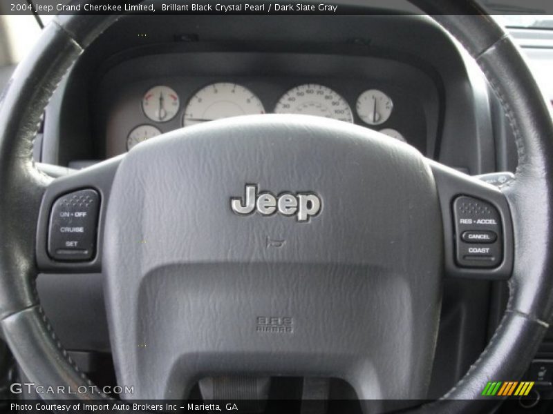 Brillant Black Crystal Pearl / Dark Slate Gray 2004 Jeep Grand Cherokee Limited