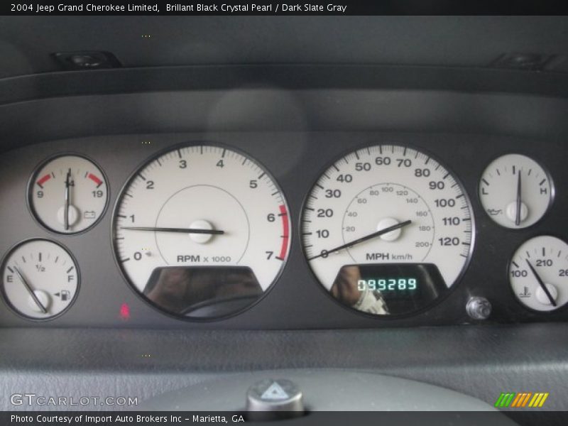 Brillant Black Crystal Pearl / Dark Slate Gray 2004 Jeep Grand Cherokee Limited
