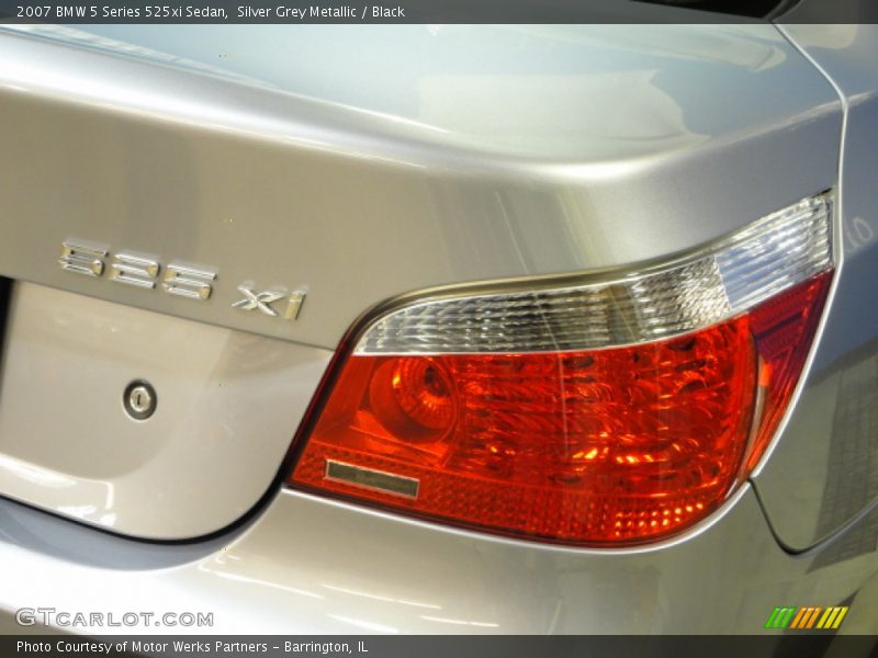 Silver Grey Metallic / Black 2007 BMW 5 Series 525xi Sedan