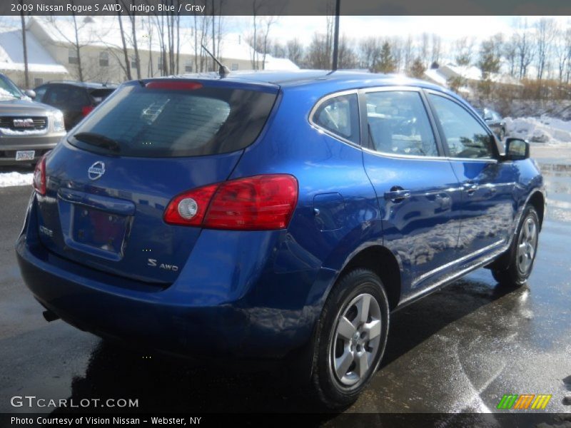 Indigo Blue / Gray 2009 Nissan Rogue S AWD