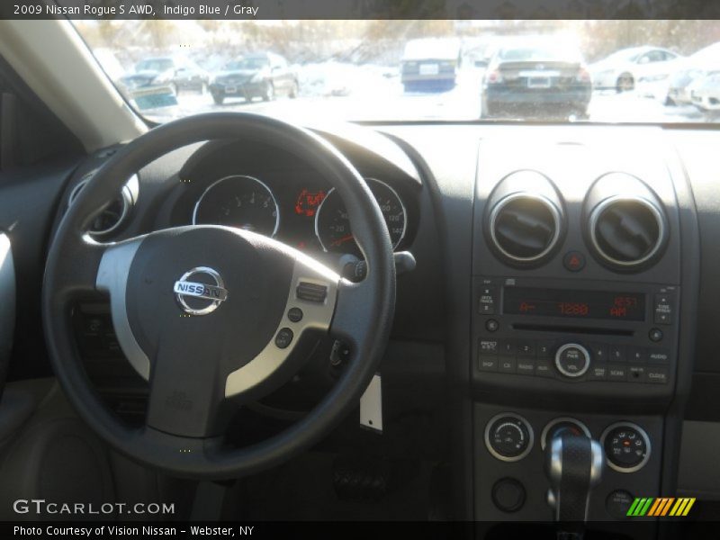 Indigo Blue / Gray 2009 Nissan Rogue S AWD