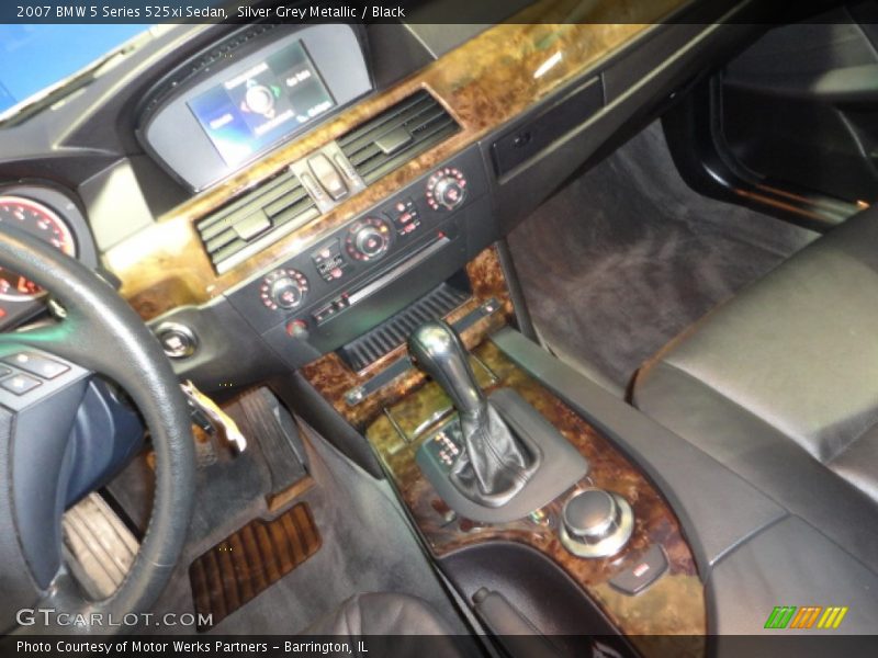 Silver Grey Metallic / Black 2007 BMW 5 Series 525xi Sedan