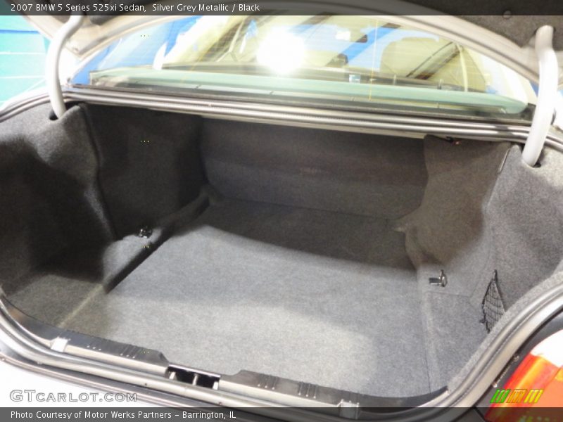 Silver Grey Metallic / Black 2007 BMW 5 Series 525xi Sedan