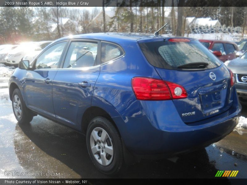 Indigo Blue / Gray 2009 Nissan Rogue S AWD