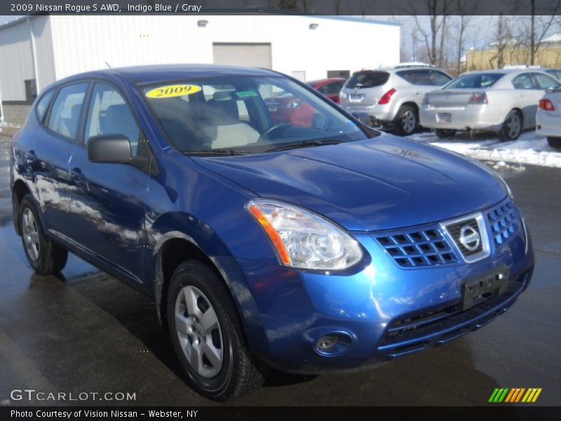 Indigo Blue / Gray 2009 Nissan Rogue S AWD