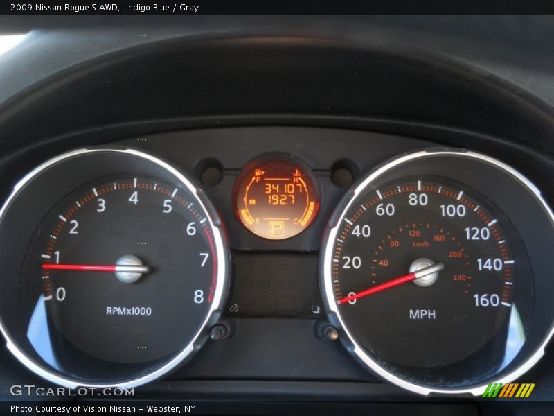 Indigo Blue / Gray 2009 Nissan Rogue S AWD