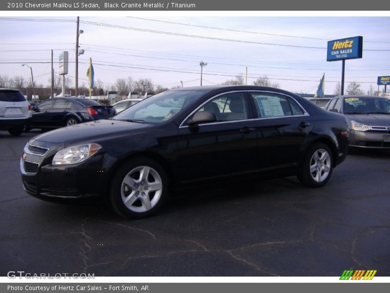 Black Granite Metallic / Titanium 2010 Chevrolet Malibu LS Sedan