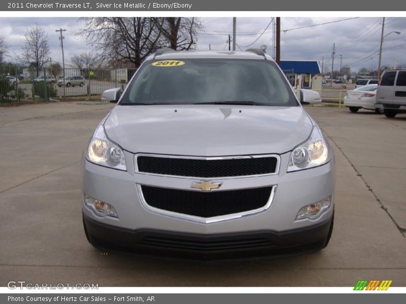 Silver Ice Metallic / Ebony/Ebony 2011 Chevrolet Traverse LT