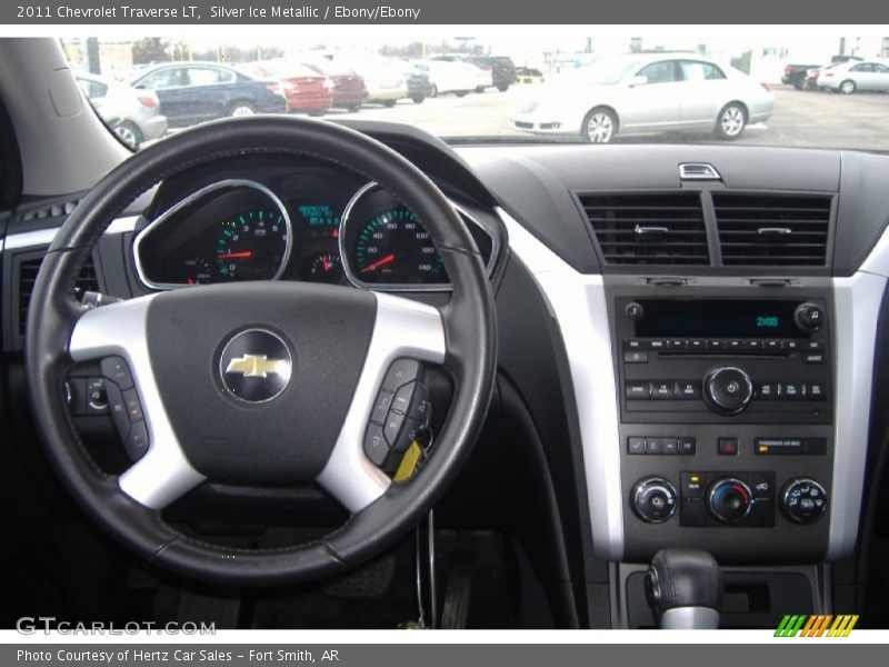 Silver Ice Metallic / Ebony/Ebony 2011 Chevrolet Traverse LT