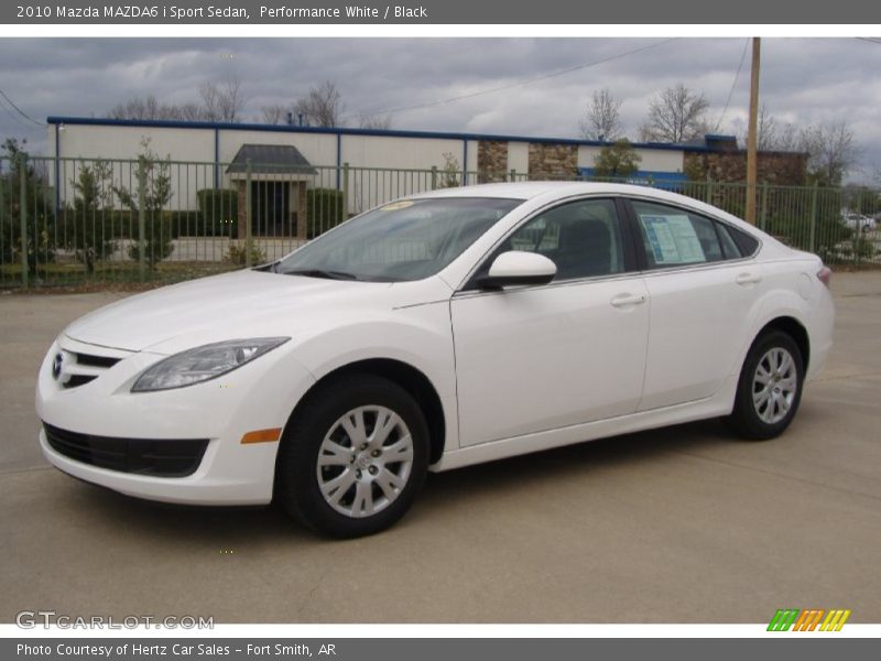 Performance White / Black 2010 Mazda MAZDA6 i Sport Sedan
