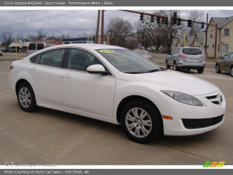 Performance White / Black 2010 Mazda MAZDA6 i Sport Sedan