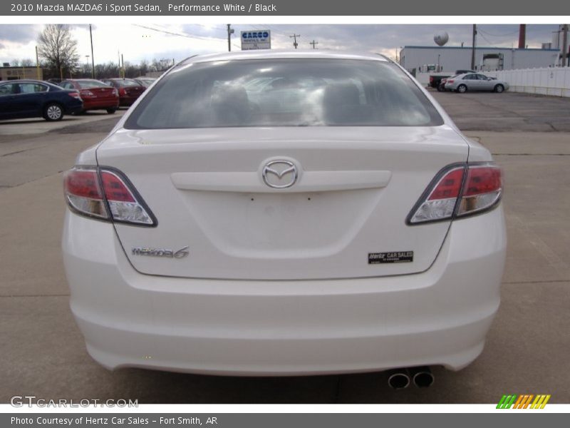 Performance White / Black 2010 Mazda MAZDA6 i Sport Sedan