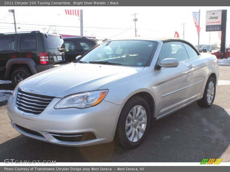 Bright Silver Metallic / Black 2011 Chrysler 200 Touring Convertible