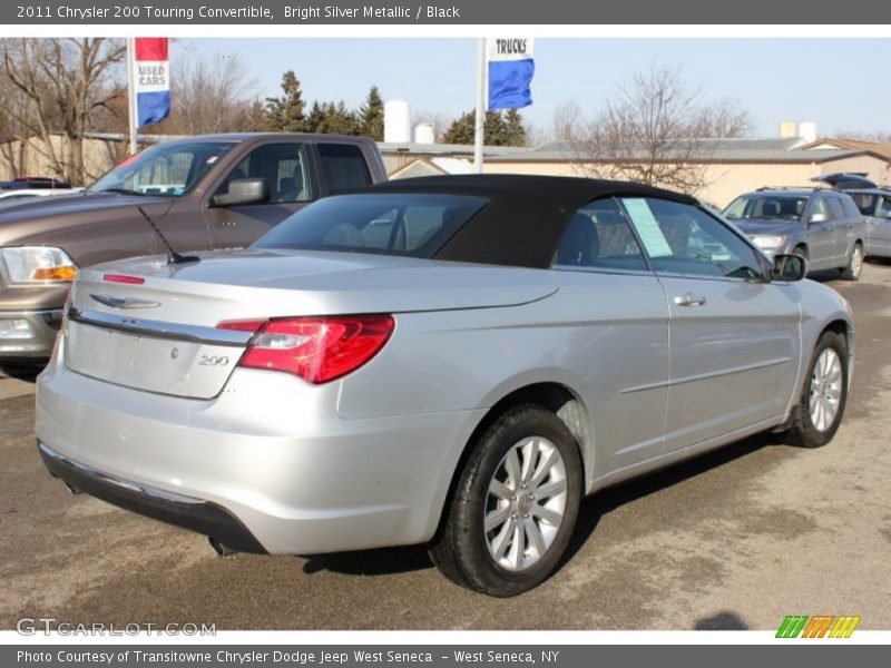 Bright Silver Metallic / Black 2011 Chrysler 200 Touring Convertible