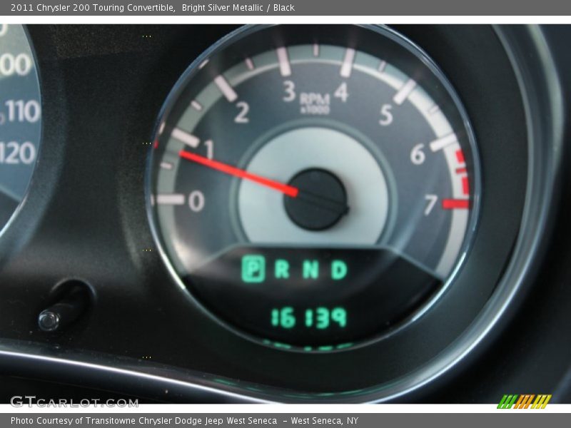 Bright Silver Metallic / Black 2011 Chrysler 200 Touring Convertible
