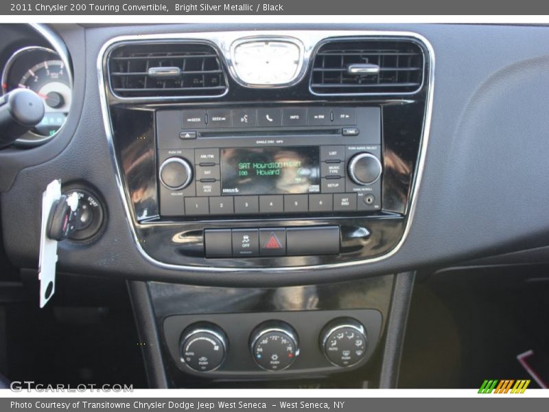 Bright Silver Metallic / Black 2011 Chrysler 200 Touring Convertible
