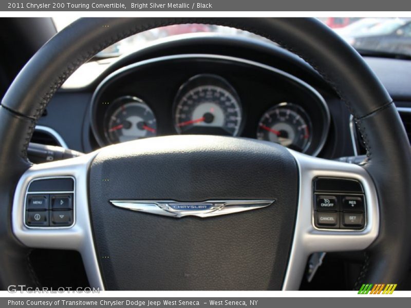 Bright Silver Metallic / Black 2011 Chrysler 200 Touring Convertible