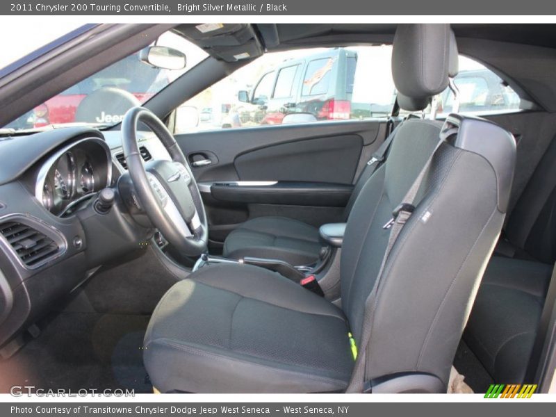 Bright Silver Metallic / Black 2011 Chrysler 200 Touring Convertible