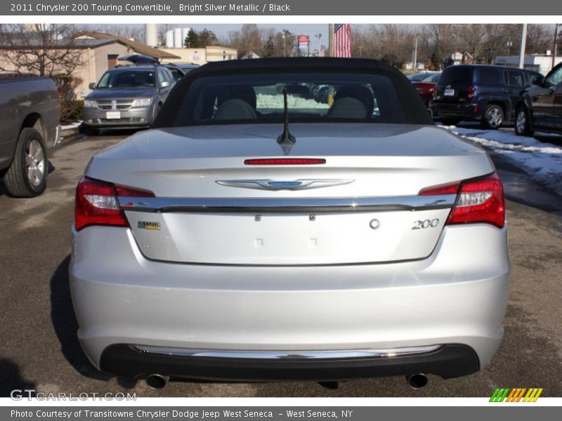 Bright Silver Metallic / Black 2011 Chrysler 200 Touring Convertible