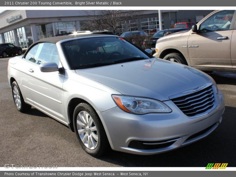 Bright Silver Metallic / Black 2011 Chrysler 200 Touring Convertible