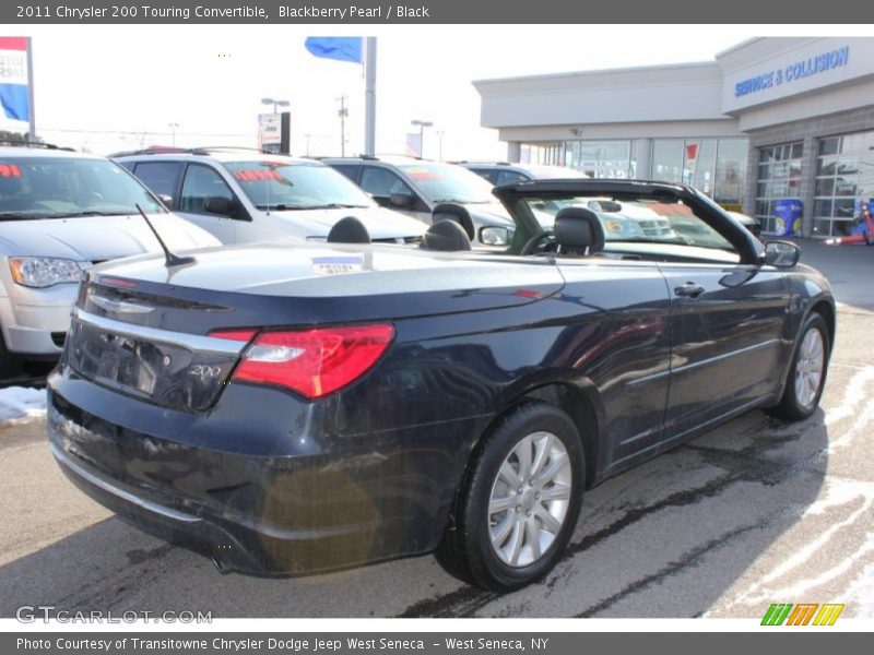 Blackberry Pearl / Black 2011 Chrysler 200 Touring Convertible