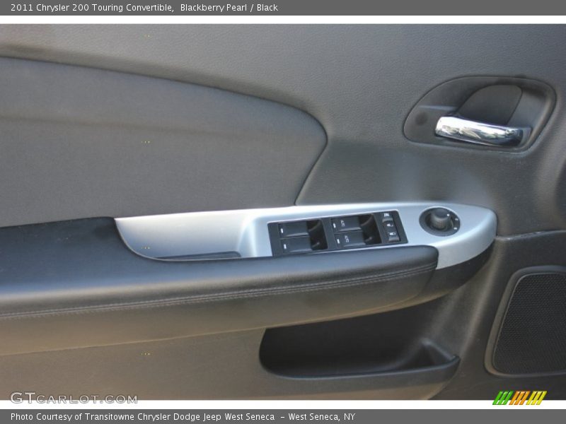 Blackberry Pearl / Black 2011 Chrysler 200 Touring Convertible