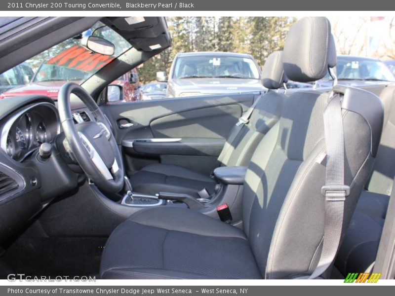 Blackberry Pearl / Black 2011 Chrysler 200 Touring Convertible