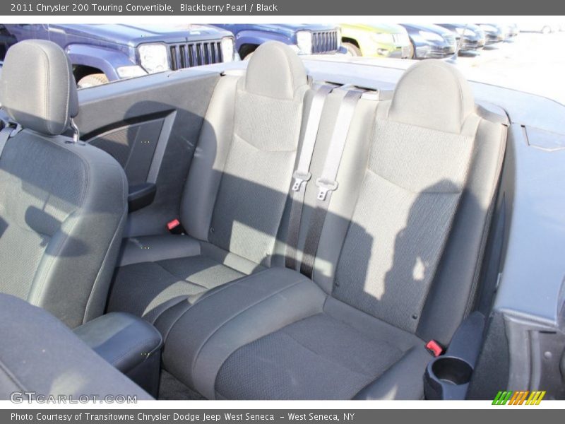 Blackberry Pearl / Black 2011 Chrysler 200 Touring Convertible