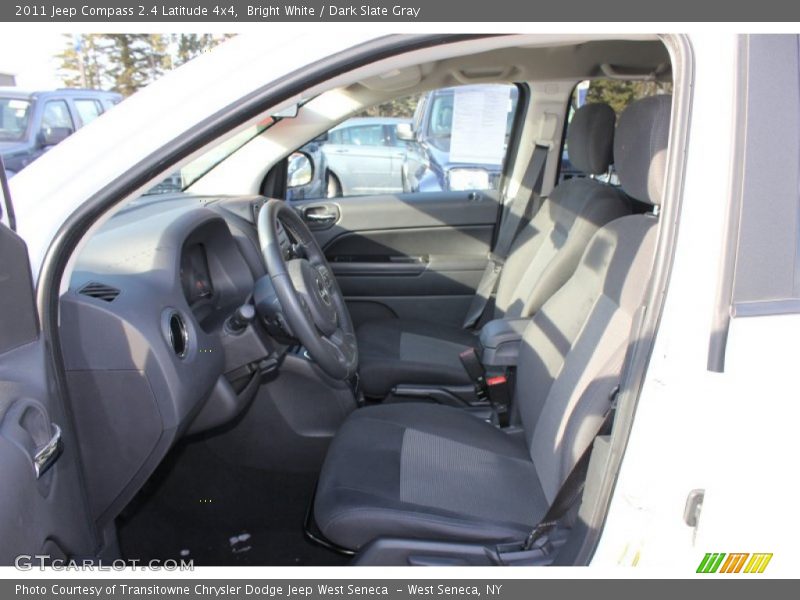 Bright White / Dark Slate Gray 2011 Jeep Compass 2.4 Latitude 4x4