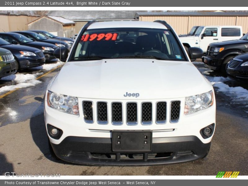 Bright White / Dark Slate Gray 2011 Jeep Compass 2.4 Latitude 4x4
