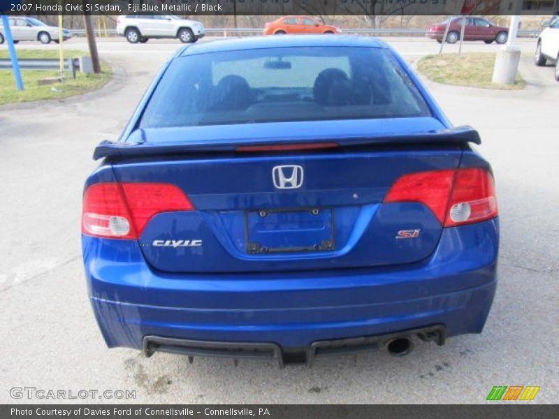 Fiji Blue Metallic / Black 2007 Honda Civic Si Sedan