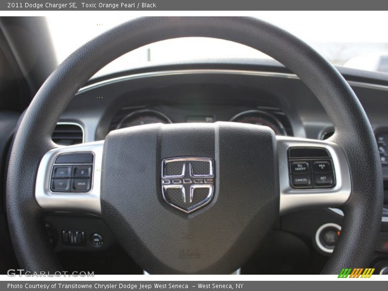Toxic Orange Pearl / Black 2011 Dodge Charger SE
