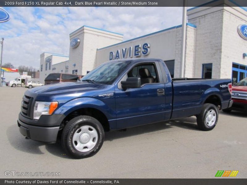 Dark Blue Pearl Metallic / Stone/Medium Stone 2009 Ford F150 XL Regular Cab 4x4