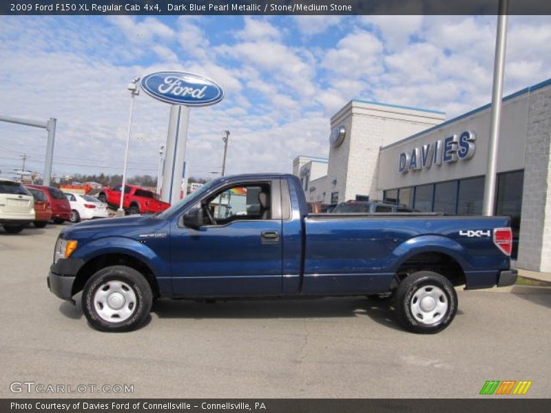 Dark Blue Pearl Metallic / Stone/Medium Stone 2009 Ford F150 XL Regular Cab 4x4