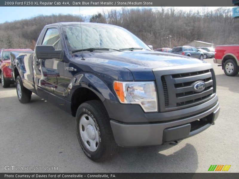 Dark Blue Pearl Metallic / Stone/Medium Stone 2009 Ford F150 XL Regular Cab 4x4