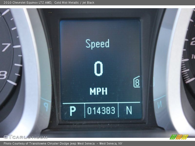 Gold Mist Metallic / Jet Black 2010 Chevrolet Equinox LTZ AWD