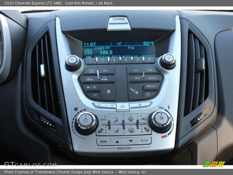 Gold Mist Metallic / Jet Black 2010 Chevrolet Equinox LTZ AWD