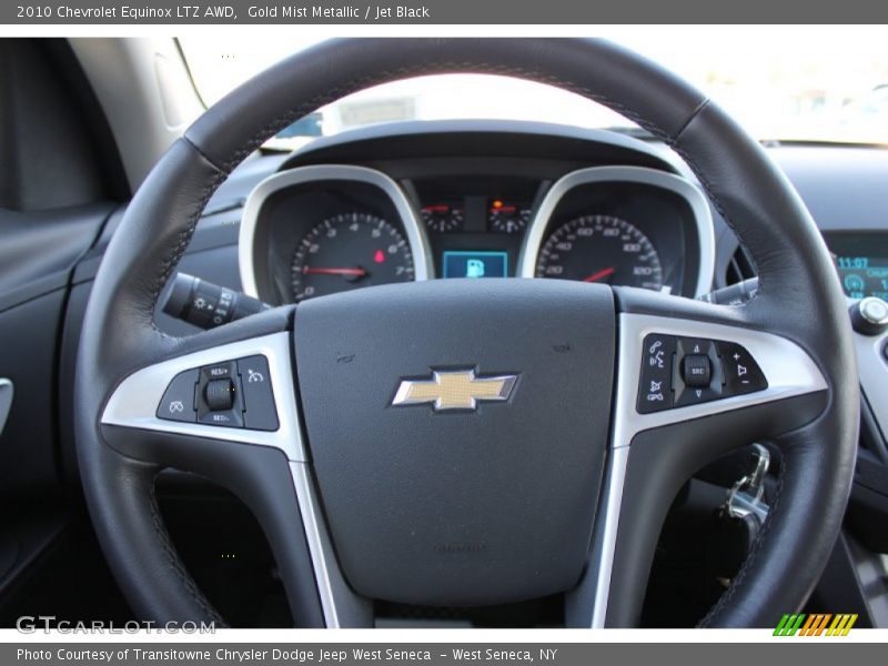 Gold Mist Metallic / Jet Black 2010 Chevrolet Equinox LTZ AWD