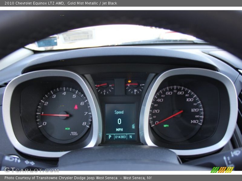Gold Mist Metallic / Jet Black 2010 Chevrolet Equinox LTZ AWD