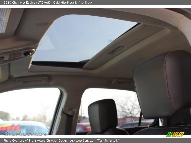 Gold Mist Metallic / Jet Black 2010 Chevrolet Equinox LTZ AWD
