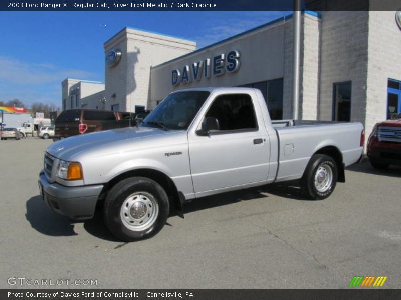 Silver Frost Metallic / Dark Graphite 2003 Ford Ranger XL Regular Cab