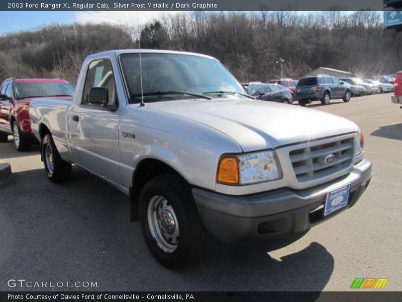 Silver Frost Metallic / Dark Graphite 2003 Ford Ranger XL Regular Cab