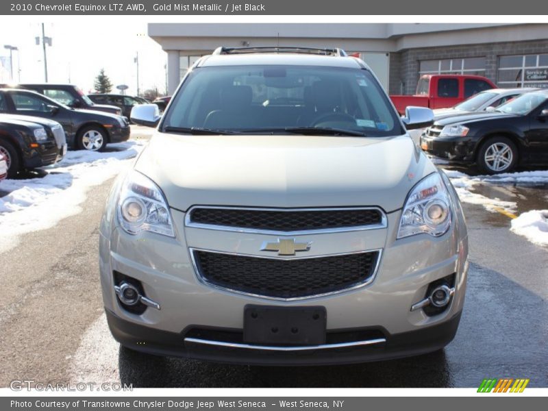 Gold Mist Metallic / Jet Black 2010 Chevrolet Equinox LTZ AWD