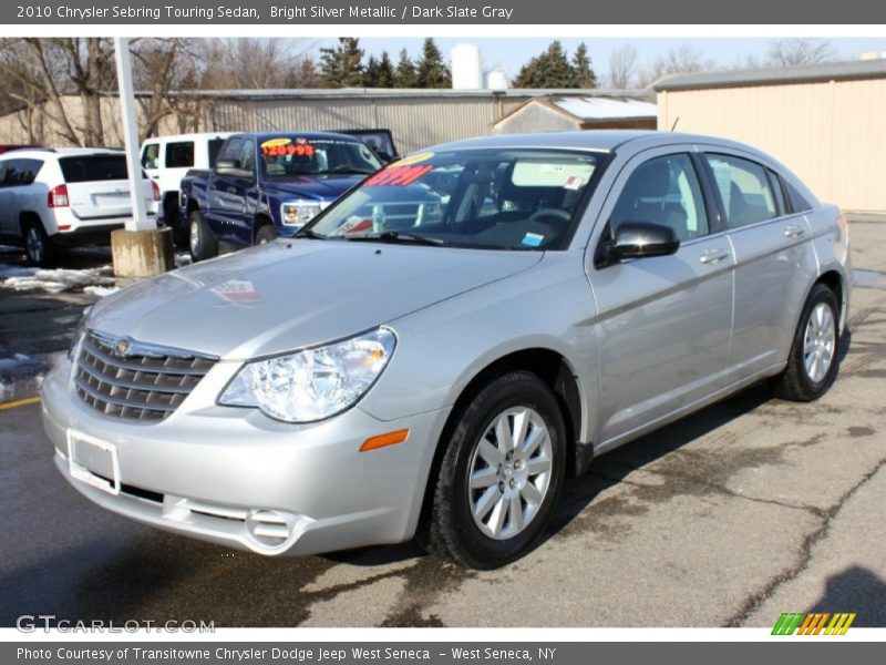 Bright Silver Metallic / Dark Slate Gray 2010 Chrysler Sebring Touring Sedan