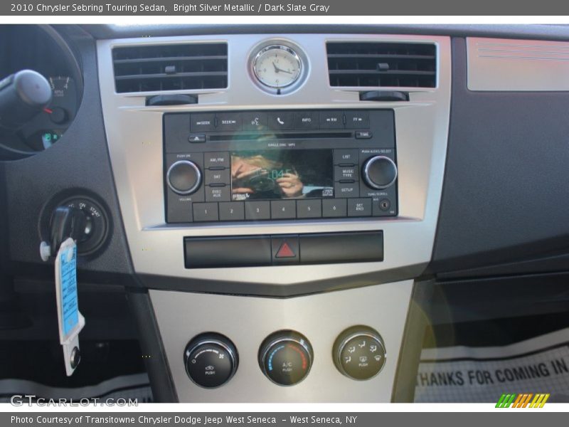 Bright Silver Metallic / Dark Slate Gray 2010 Chrysler Sebring Touring Sedan