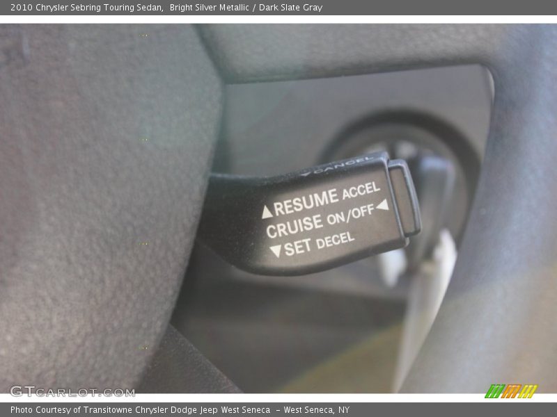 Bright Silver Metallic / Dark Slate Gray 2010 Chrysler Sebring Touring Sedan