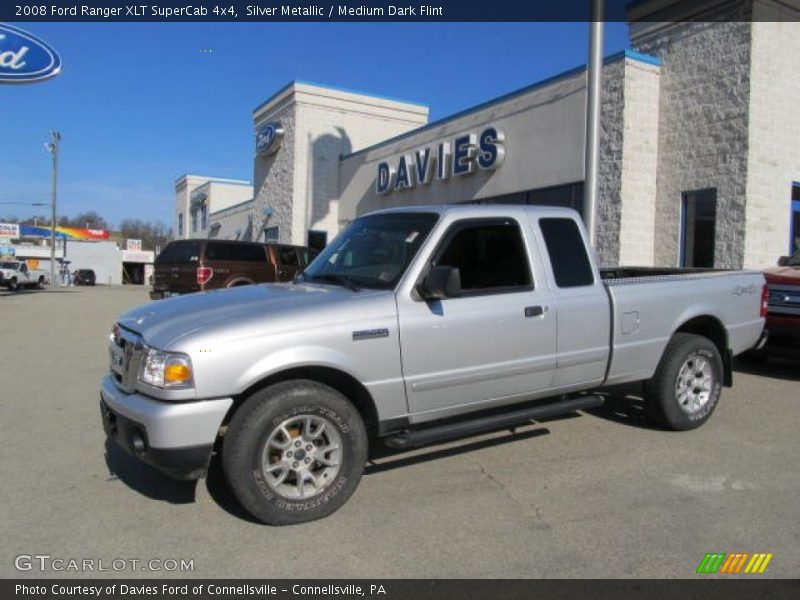 Silver Metallic / Medium Dark Flint 2008 Ford Ranger XLT SuperCab 4x4